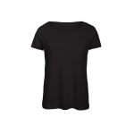 T-shirt pour femme en polyester et coton 130 g/m² B&C couleur noir vue 11