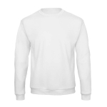 Sweat-shirt en coton et polyester à col rond 270 g/m2 B&C couleur blanc