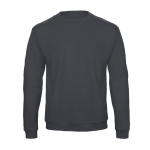 Sweat-shirt en coton et polyester à col rond 270 g/m2 B&C couleur anthracite