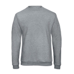 Sweat-shirt en coton et polyester à col rond 270 g/m2 B&C couleur gris clair