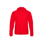 Sweat-shirt pour homme avec poche kangourou et capuche 270 g/m² B&C couleur rouge