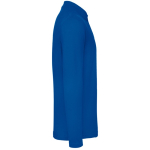 Polo pour homme à manches longues en coton 180 g/m² B&C couleur bleu roi