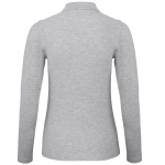 Polo basique pour femme à manches longues en coton 180 g/m² B&C couleur gris clair