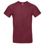 T-shirt pour homme en coton à manches courtes 185 g/m² B&C couleur bordeaux
