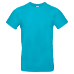 T-shirt pour homme en coton à manches courtes 185 g/m² B&C couleur cyan