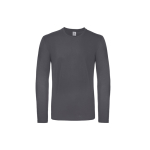 T-shirt pour homme à manches longues en coton 145 g/m² B&C couleur gris foncé