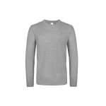 T-shirt pour homme à manches longues en coton 145 g/m² B&C couleur gris chiné