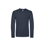 T-shirt pour homme à manches longues en coton 145 g/m² B&C couleur bleu marine