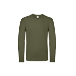 T-shirt pour homme à manches longues en coton 145 g/m² B&C couleur vert olive