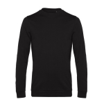 Pull à col rond ajusté en coton 280 g/m² B&C couleur noir