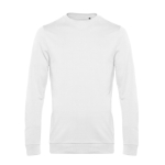 Pull à col rond ajusté en coton 280 g/m² B&C couleur blanc