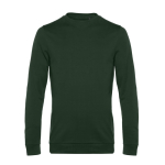 Pull à col rond ajusté en coton 280 g/m² B&C couleur vert forêt