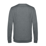 Pull à col rond ajusté en coton 280 g/m² B&C couleur gris clair chiné