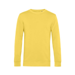 Sweat-shirt à col rond en coton biologique 280 g/m² B&C couleur jaune