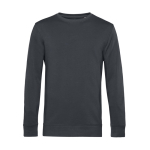 Sweat-shirt à col rond en coton biologique 280 g/m² B&C couleur gris foncé