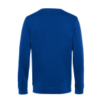 Sweat-shirt à col rond en coton biologique 280 g/m² B&C couleur bleu roi