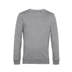 Sweat-shirt à col rond en coton biologique 280 g/m² B&C couleur gris clair