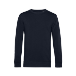 Sweat-shirt à col rond en coton biologique 280 g/m² B&C couleur bleu marine