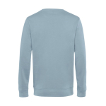 Sweat-shirt à col rond en coton biologique 280 g/m² B&C couleur bleu gris