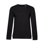 Sweat-shirt pour femme à manches longues en coton 280 g/m² B&C couleur noir
