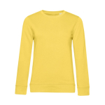 Sweat-shirt pour femme à manches longues en coton 280 g/m² B&C couleur jaune