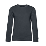 Sweat-shirt pour femme à manches longues en coton 280 g/m² B&C couleur gris foncé