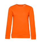 Sweat-shirt pour femme à manches longues en coton 280 g/m² B&C couleur orange foncé