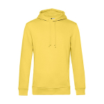Sweat moderne en coton biologique avec capuche 280 g/m² B&C couleur jaune
