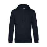 Sweat moderne en coton biologique avec capuche 280 g/m² B&C couleur bleu marine