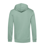 Sweat moderne en coton biologique avec capuche 280 g/m² B&C couleur vert menthe