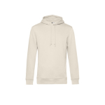 Sweat moderne en coton biologique avec capuche 280 g/m² B&C couleur blanc cassé