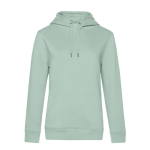Sweat-shirt pour femme en coton et polyester recyclé 280 g/m² B&C couleur vert menthe