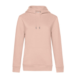 Sweat-shirt pour femme en coton et polyester recyclé 280 g/m² B&C couleur rose pastel