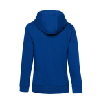 Sweat-shirt pour femme en coton avec fermeture éclair 280 g/m² B&C couleur bleu roi