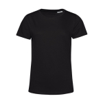 T-shirt pour femme en coton biologique à manches courtes 150 g/m² B&C couleur noir
