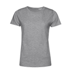 T-shirt pour femme en coton biologique à manches courtes 150 g/m² B&C couleur gris clair