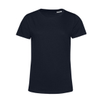 T-shirt pour femme en coton biologique à manches courtes 150 g/m² B&C couleur bleu marine