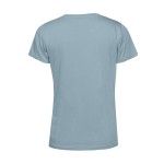 T-shirt pour femme en coton biologique à manches courtes 150 g/m² B&C couleur bleu gris