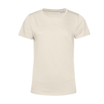 T-shirt pour femme en coton biologique à manches courtes 150 g/m² B&C couleur blanc cassé