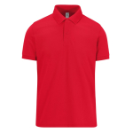 Polo classique unisexe en coton à manches courtes 180 g/m² B&C couleur rouge