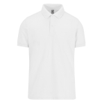 Polo classique unisexe en coton à manches courtes 180 g/m² B&C couleur blanc