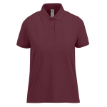 Polo classique pour femme en coton à manches courtes 180 g/m² B&C couleur bordeaux