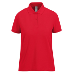 Polo classique pour femme en coton à manches courtes 180 g/m² B&C couleur rouge