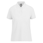 Polo classique pour femme en coton à manches courtes 180 g/m² B&C couleur blanc