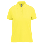 Polo classique pour femme en coton à manches courtes 180 g/m² B&C couleur jaune