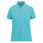 Polo classique pour femme en coton à manches courtes 180 g/m² B&C couleur turquoise