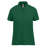 Polo classique pour femme en coton à manches courtes 180 g/m² B&C couleur vert bouteille