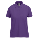 Polo classique pour femme en coton à manches courtes 180 g/m² B&C couleur violet