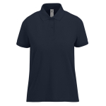 Polo classique pour femme en coton à manches courtes 180 g/m² B&C couleur bleu marine