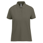 Polo classique pour femme en coton à manches courtes 180 g/m² B&C couleur vert militaire